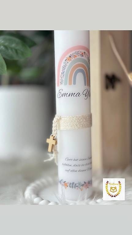 Candele: Taufkerze REGENBOGEN  – Usato da Glis venduto da KubEmma.ch 2