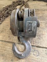Alter Vintage Flaschenzug Kettenzug