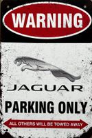 Jaguar Parking Only Blechschild E-Pace F F-Type XE XF XFR EN
