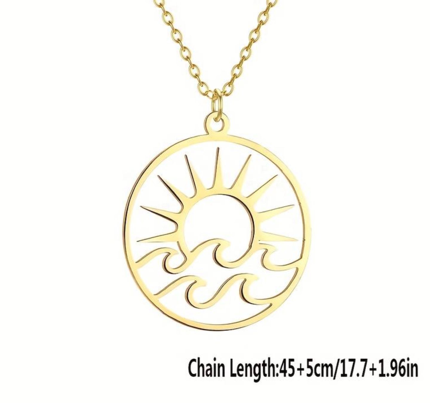 Catenine: Kette Sun -Waves - Gold Vibes (Gold oder silber) – Usato da Laufen venduto da Bellavitaboom 3