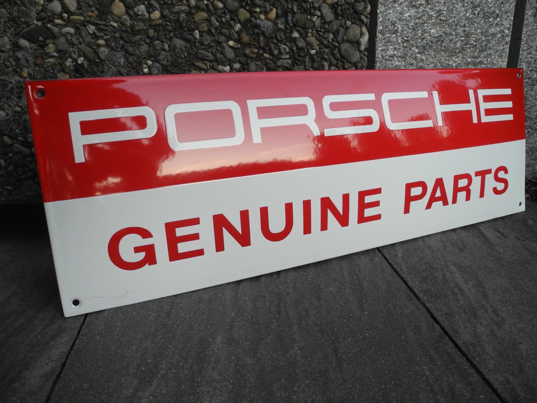 Porsche Schilder: PORSCHE EMAILSCHILD – Neu (gemäss Beschreibung) aus Reinach AG von Huckleberrysix