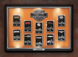 Harley Davidson Zippo Limited Edition inkl. LED Vitrine