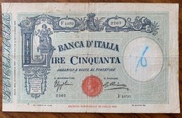 Banknote Italien 50 Lire 1934