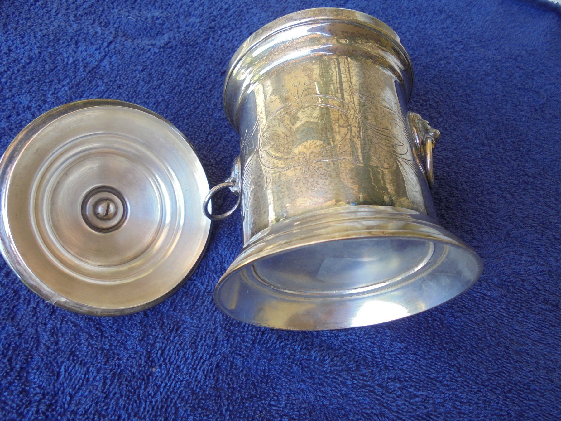 Zuccheriere: Alte versilberte Dose, ca. 1950 – Usato da Camorino venduto da Hunpete 5