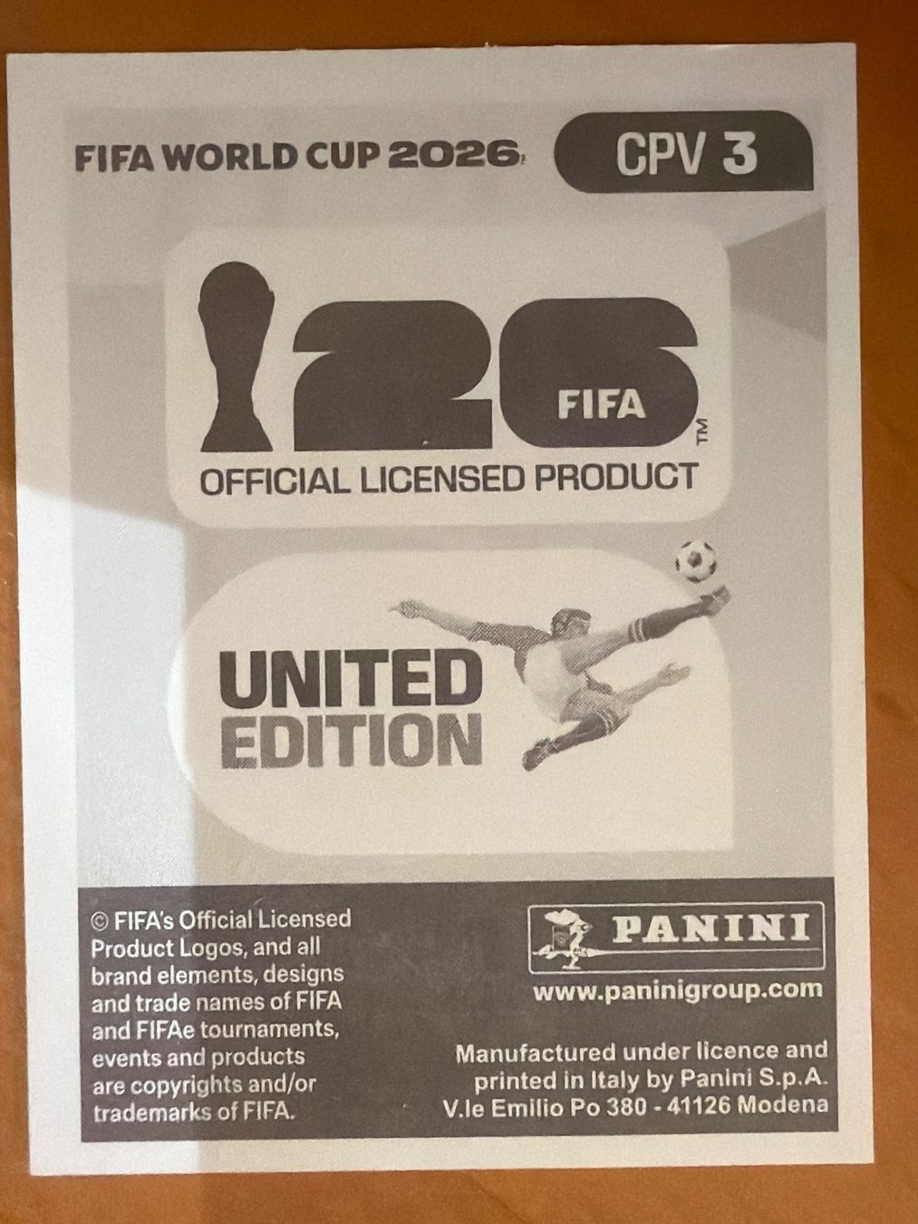 Panini Carte collezionabili: Panini CPV3 – Nuovo (secondo la descrizione) da Susten venduto da Rechnun 1