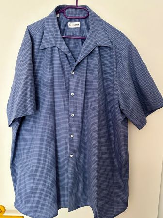 Kariertes Hemd blau/weiss von Walbusch, Grösse 47/48