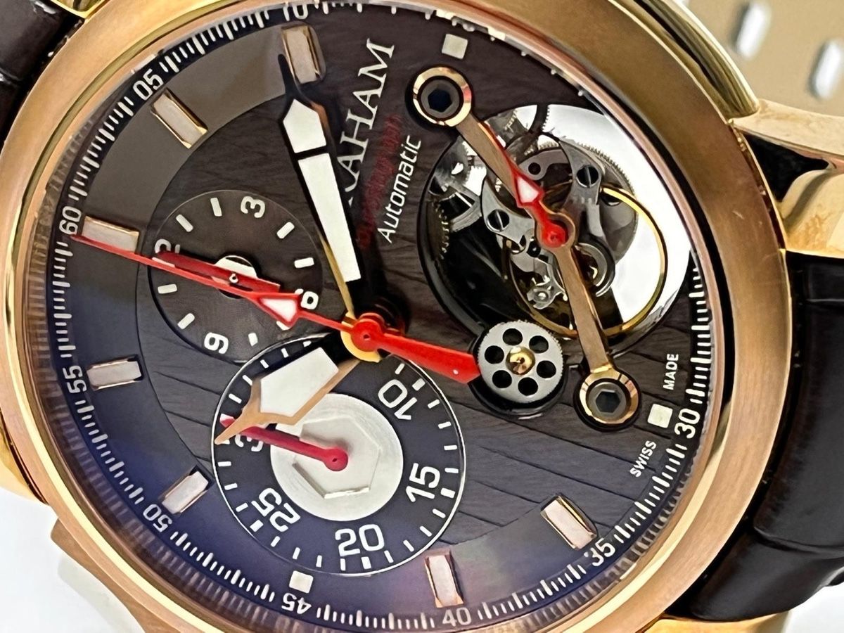 Graham Uhren: Graham Tourbillograph Trigger Havana – Neu und originalverpackt aus Nyon von GenevaLuxuryWatches 2