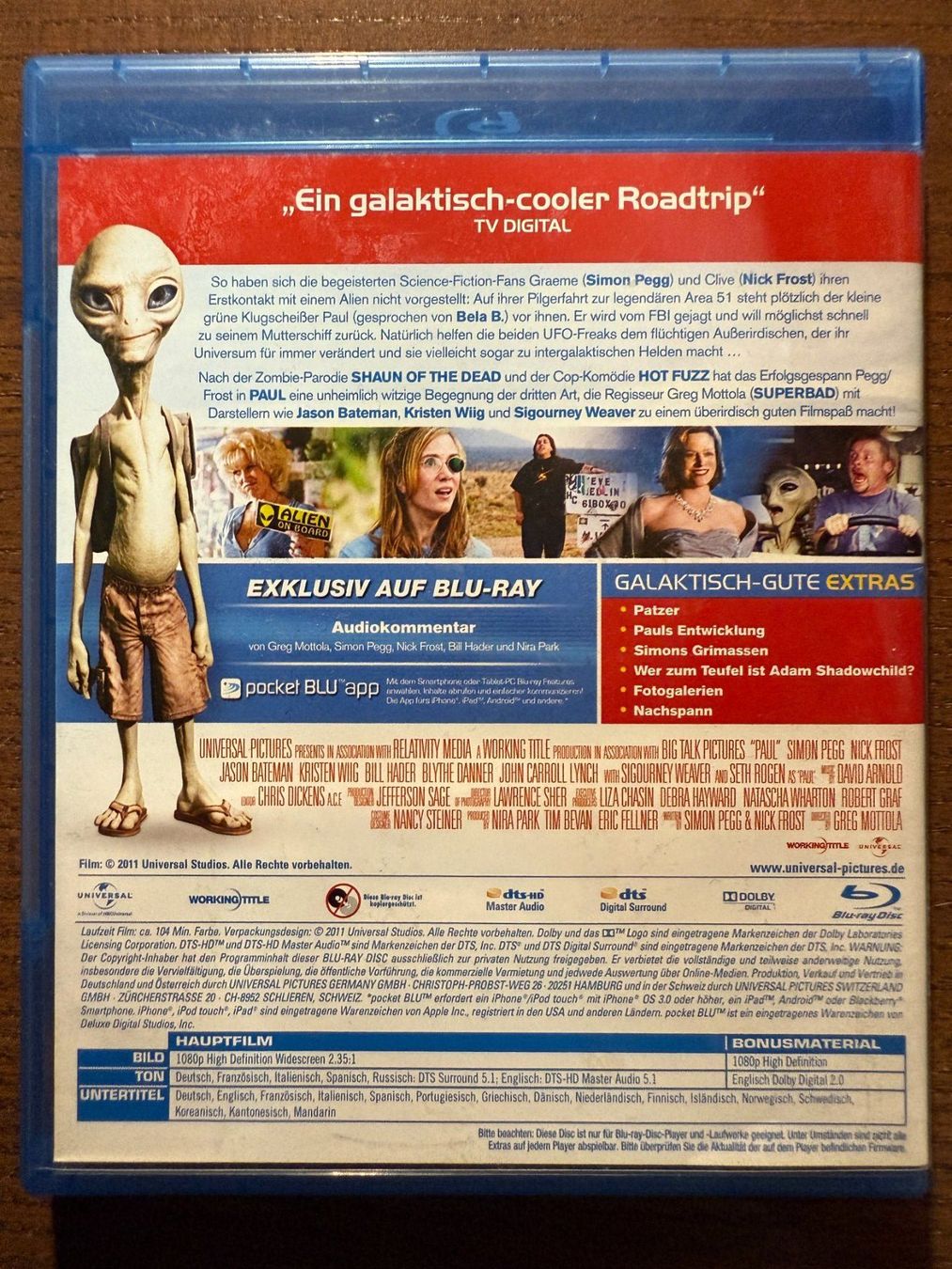 Tous les DVDs: Paul - Ein Alien auf der Flucht – D'occasion à Zürich par Blu-ray_ZH 1