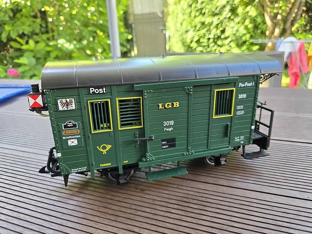 LGB Modelleisenbahnen: Wagon LGB fourgon postale 3019 – Gebraucht aus Satigny von Gatoil
