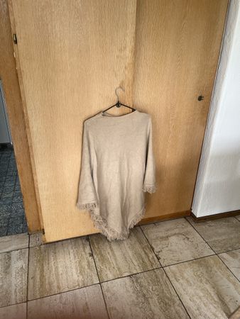Beige poncho