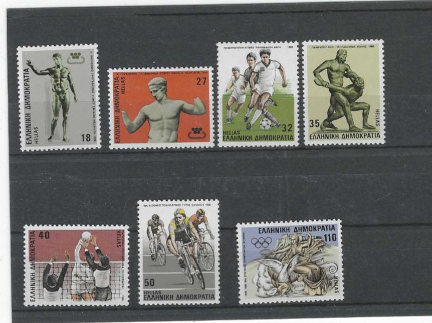 Tutti i francobolli: GRIECHENLAND 1986 ** SPORT – Nuovo (secondo la descrizione) da Dintikon venduto da bonita099