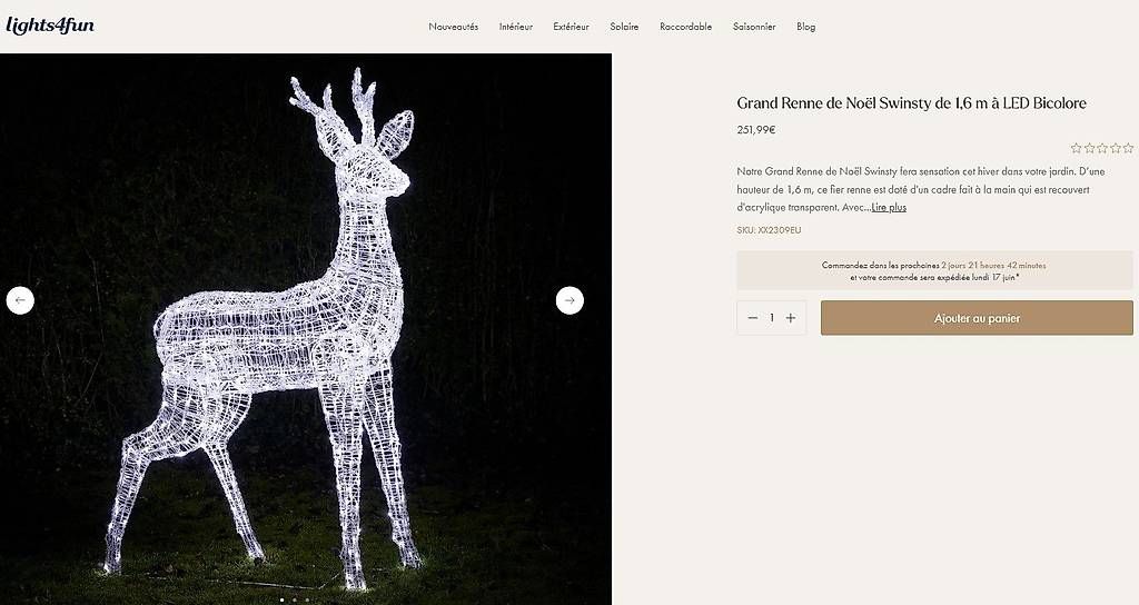 Tutte le decorazioni: Christmas Reindeer – Usato da Genève venduto da stephen_gva
