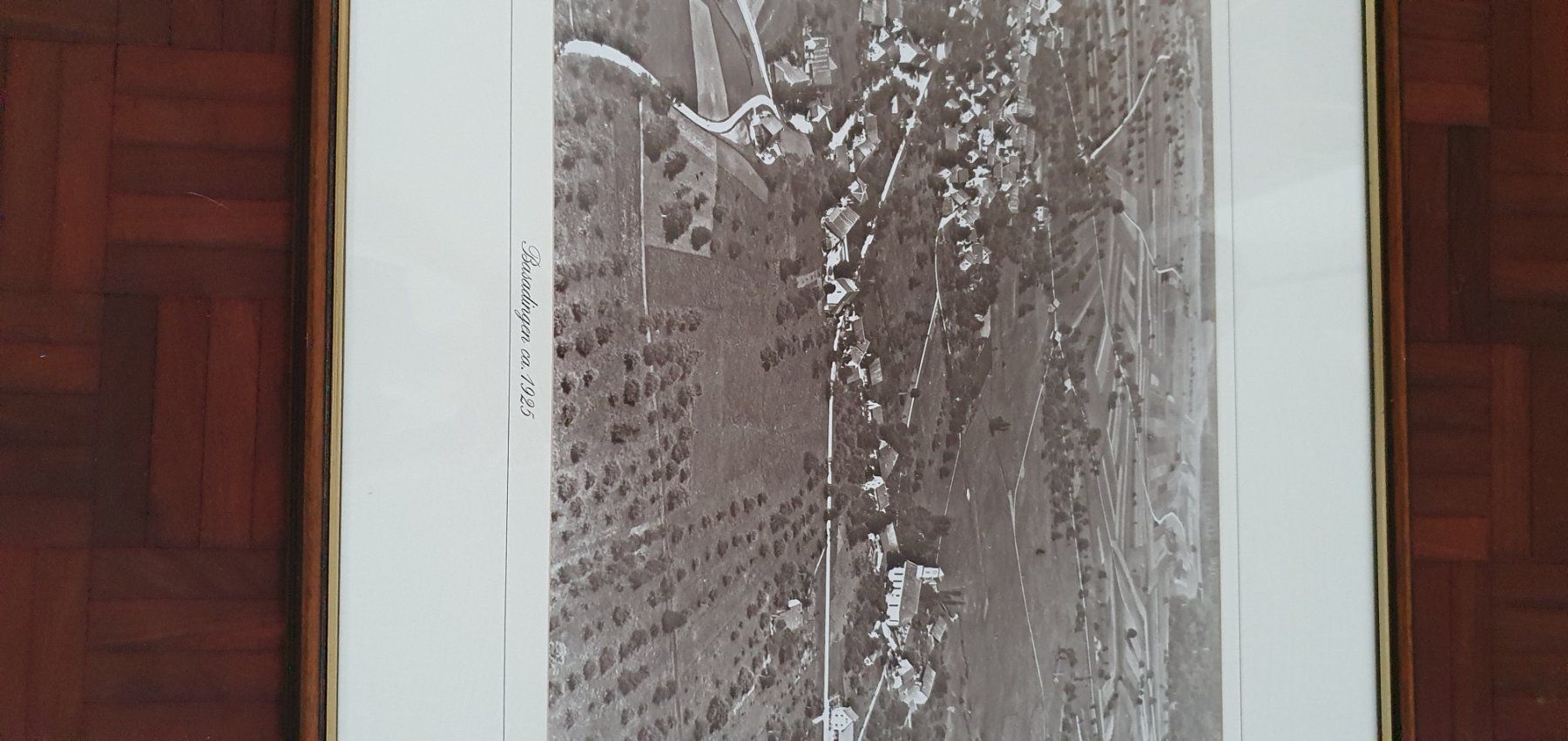 Poster & Bilder: Grosses Bild - Flugaufnahme von Basadingen  - um 1925 – Gebraucht aus Kreuzlingen von Rschweiz1 3