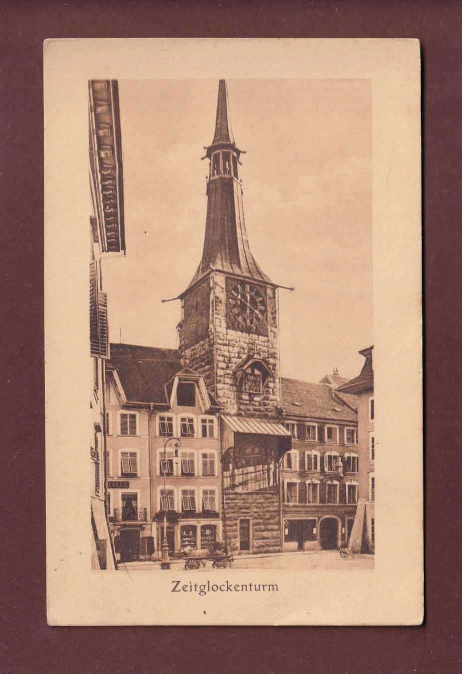 Cartoline postali: SOLOTHURN - Zeitglockenturm - 1935 – Usato da Pully venduto da nicecards