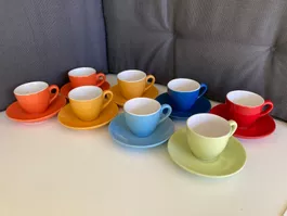 Espressotassen 8x mit Unterteller NEU