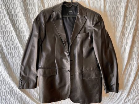 Hugo Boss men leather jacket/ Herren Lederjacke