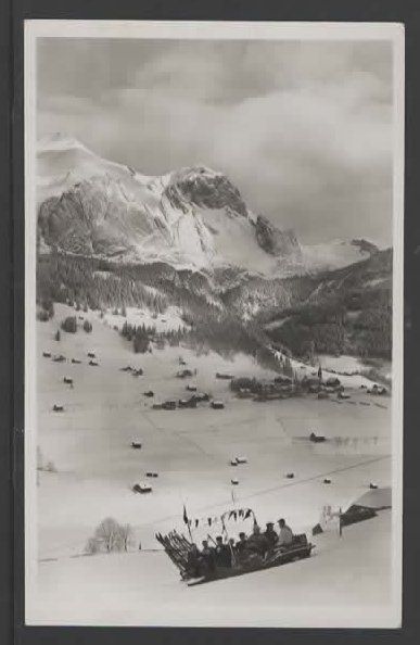 Ansichtskarten: FUNIBAHN WILDHAUS m. Schafberg  1938  (N – Gebraucht aus Ruggell von Masescha