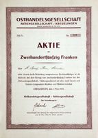 Osthandelsgesellschaft AG, Kreuzlingen - 1924