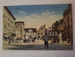 Ansichtskarte St. Gallen Theaterplatz gelaufen 1922 R5F