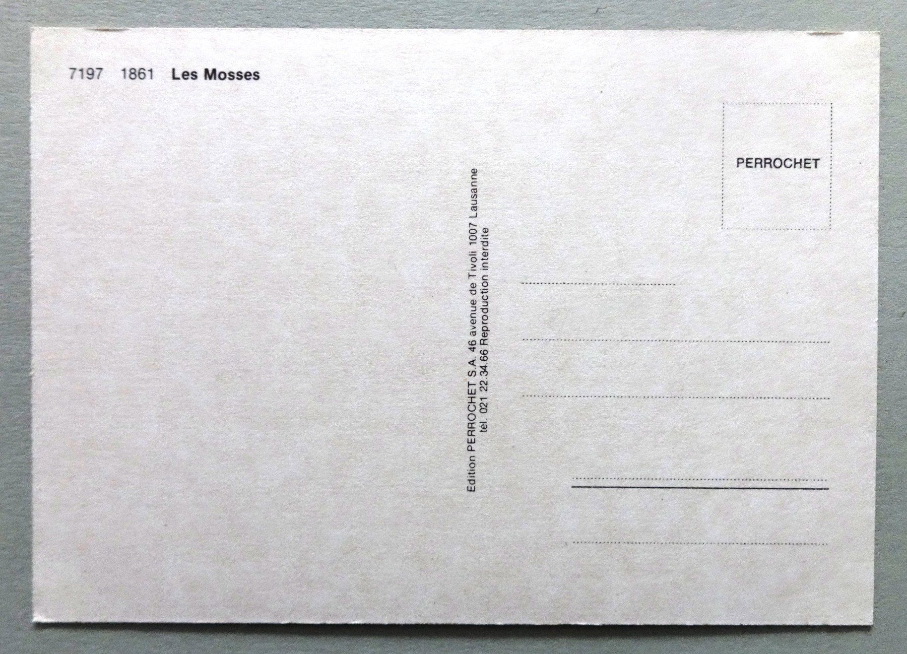 Cartes postales: Les Mosses – D'occasion à Fétigny par Billy2miny 1