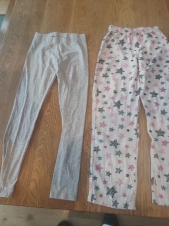 2er Set Mädchen Hosen, Leggings und Pyjamahose, Gr. 1146/152