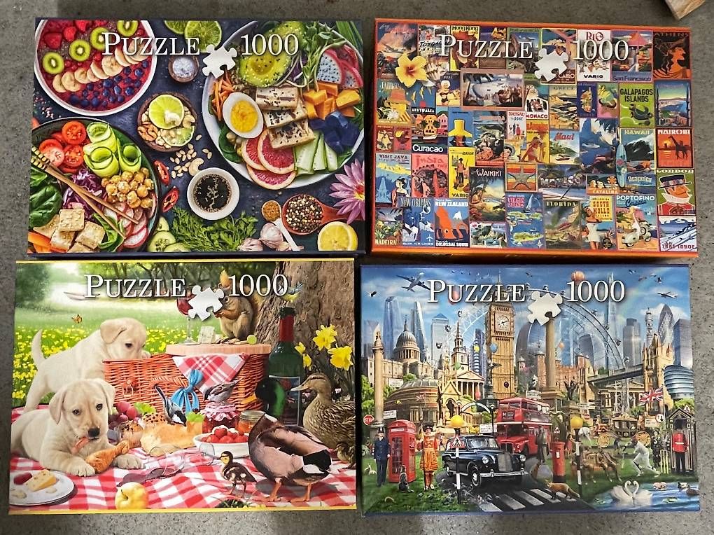 Puzzles: 4x Puzzle 1000 – Gebraucht aus Baar von vossepul
