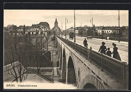 Basel, Viaductstrasse mit Panoramablick