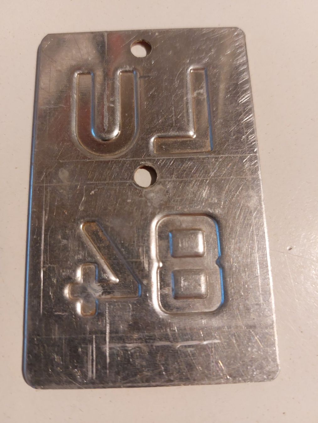 Sachs Insegne: Velonummer LU 84 plaque Velo – Usato da Schenkon venduto da Uhu007 1