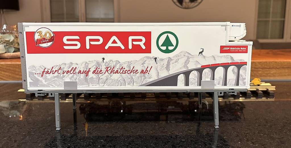 LGB Modellini di ferrovie: LGB Wagen 46897 Spar – Nuovo e nell'imballaggio originale da Langendorf venduto da Blechfahrzeuge 3