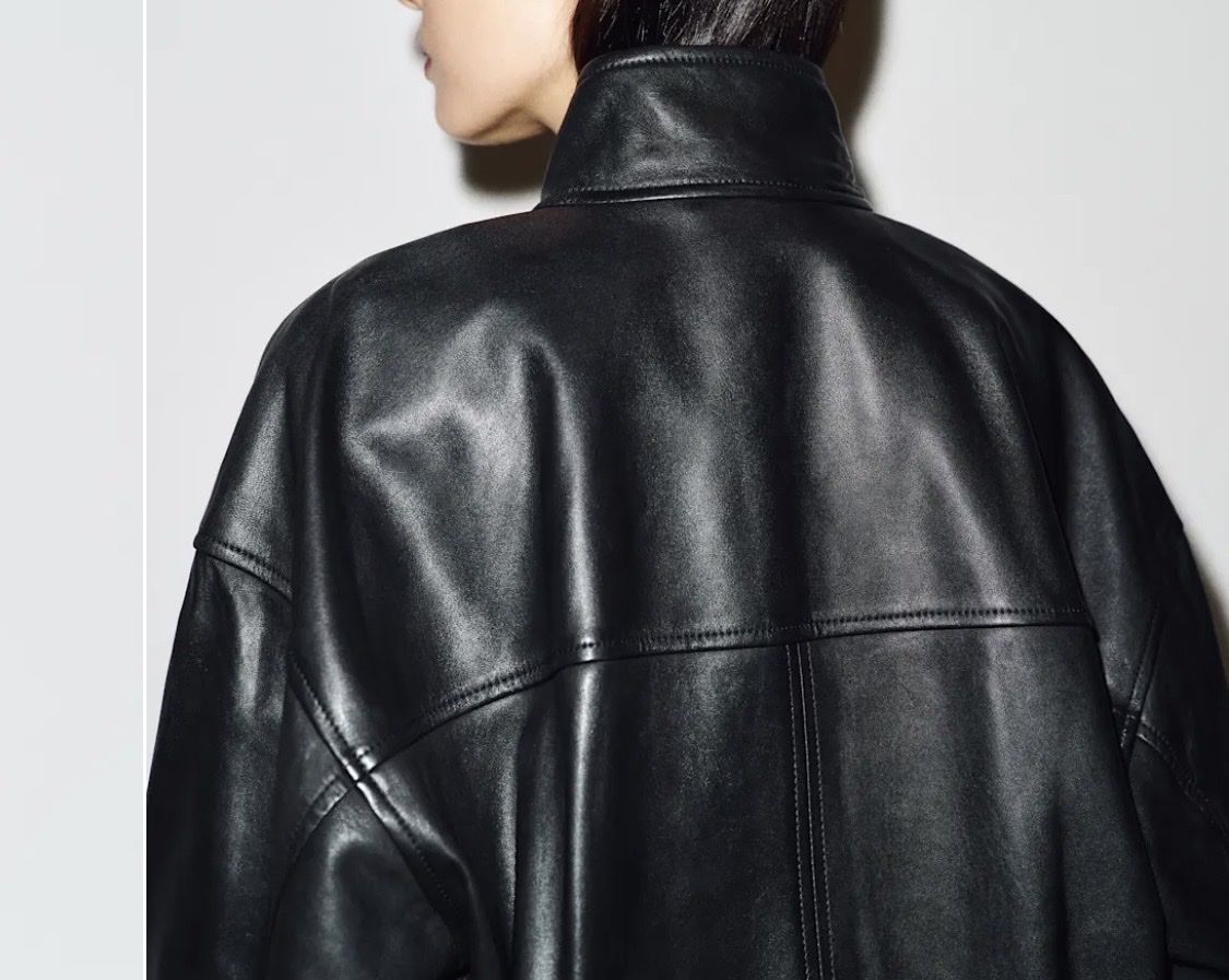 Giacche: The Reformation - Veda oversized leather jacket – Usato da Zürich venduto da Mariva1 1