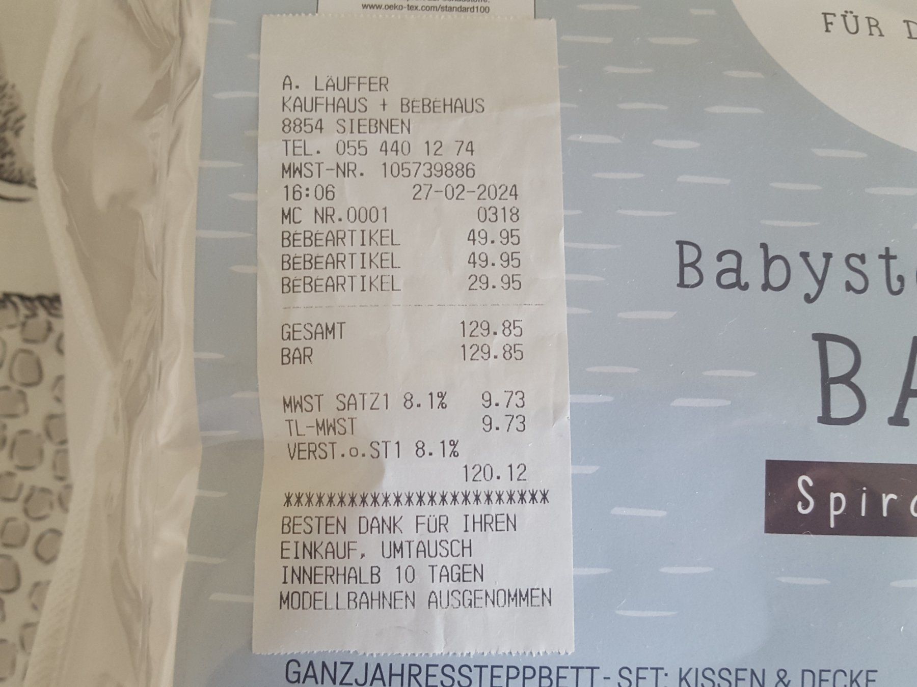 Biancheria da letto: Babystepbett-Set BASIC mit Überzüge – Usato da Altendorf venduto da Storck_1504 3