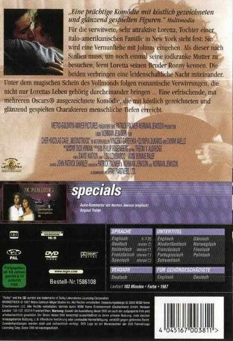 Alle DVDs: Mondsüchtig – Neu (gemäss Beschreibung) aus Volketswil von Fraese1 1