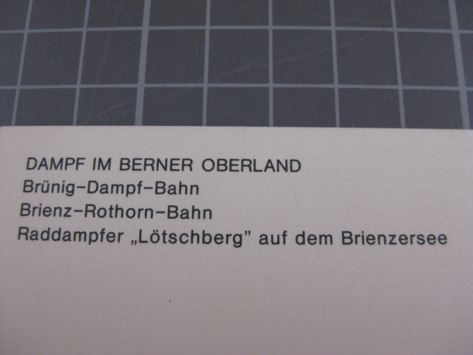 Cartoline postali: AK Dampf im Berner Oberland mit Zug – Usato da Malters venduto da Marosko 2