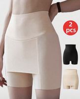 Shapewear Hipster Shorts Gr. M/S(2 Stk.) - Peach & Black -