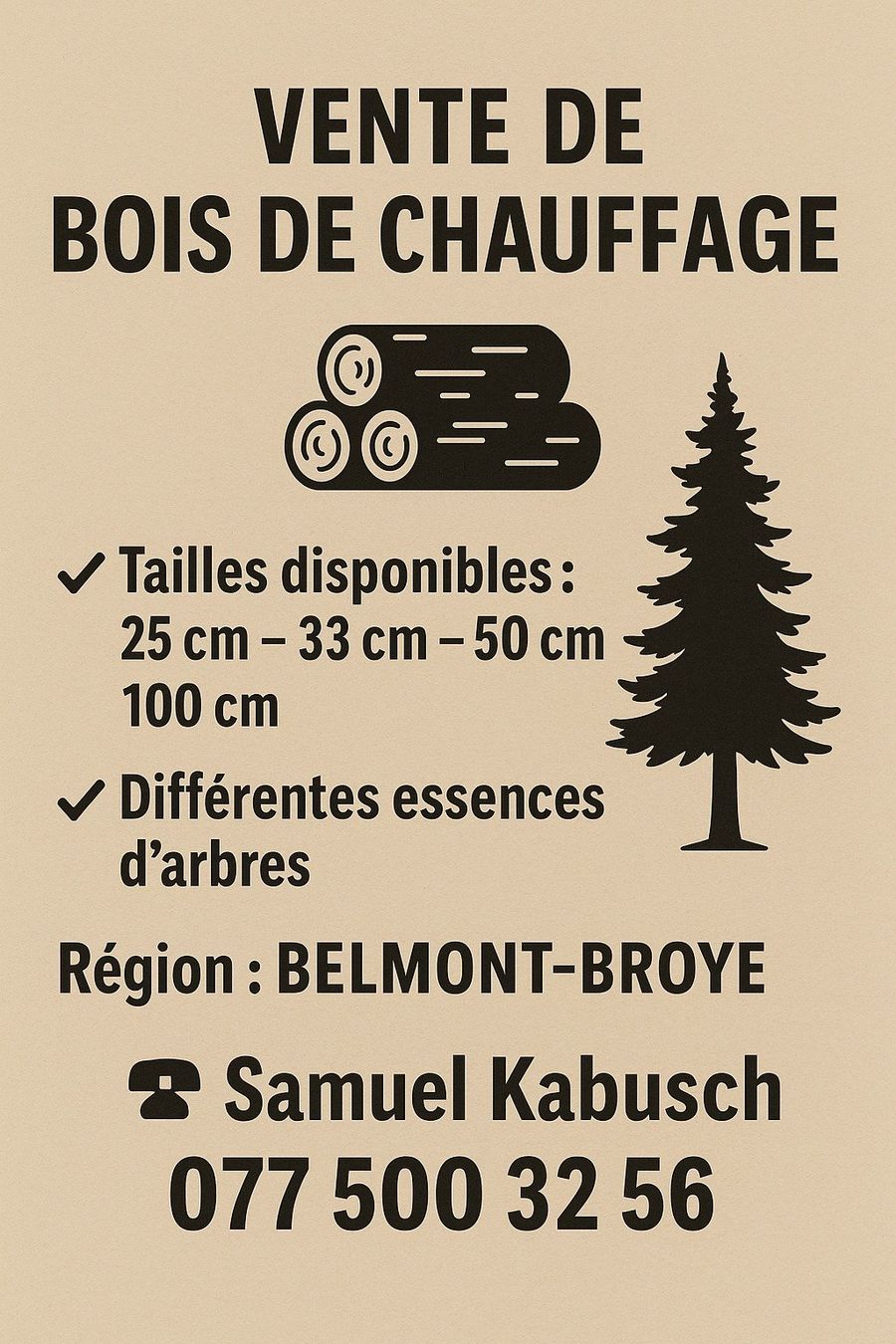 Articoli in legno: bois de feu/chauffage – Usato da Chandon venduto da sam_gj5d