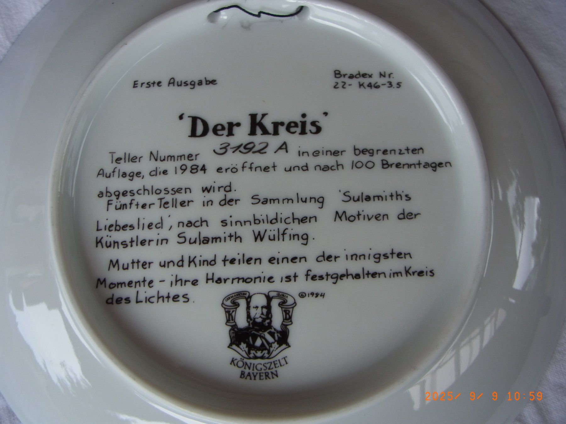 Teller: 8 Wandteller von Sulamith Wülfling..... – Neu (gemäss Beschreibung) aus Uezwil von Fauchi51 3
