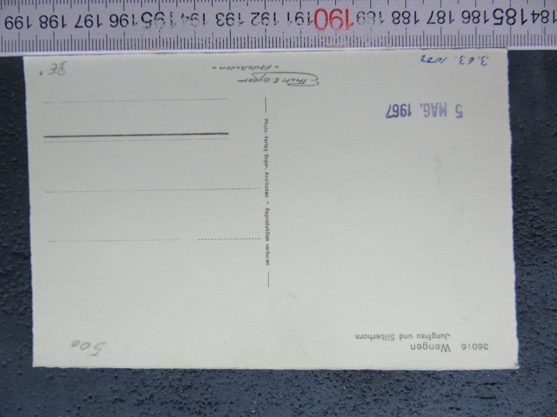 Cartoline postali: WENGEN BEO AK – Usato da Ettingen venduto da Hausi4711 1