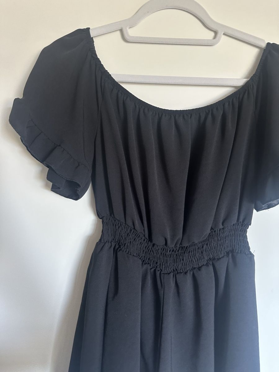 Jumpsuits: Schwarzer Jumpsuit mit Gummizug in der Taille Grösse M – Gebraucht aus Reinach BL von Alles_muss_weg00