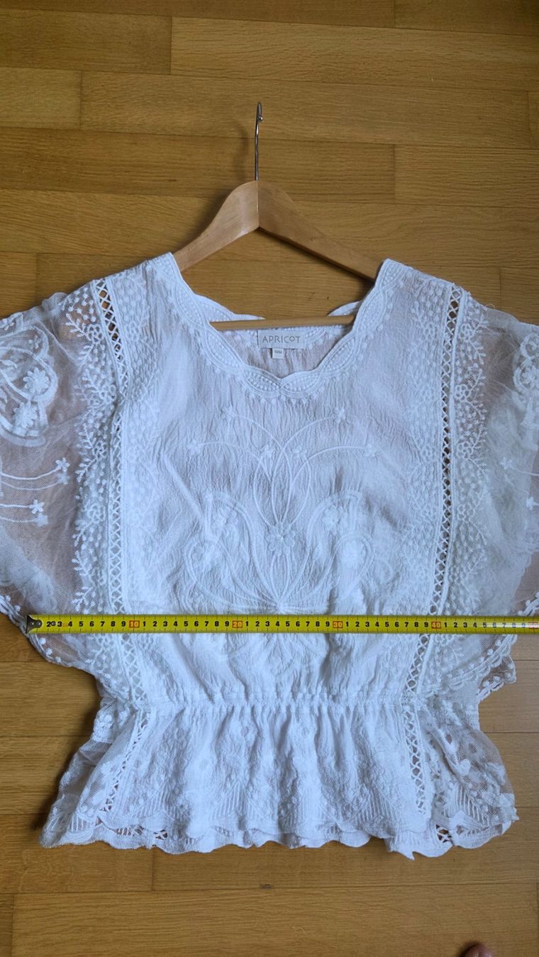 Camicette: Weisse Spitzen Bluse S / M – Usato da Fislisbach venduto da Maieriisli25 6