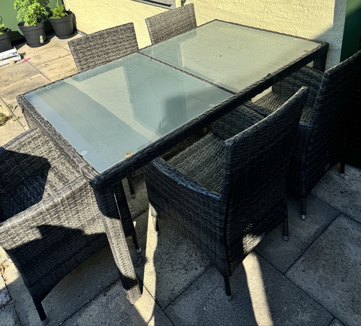 Set di tavolo e panche: Gartentisch mit 6 Stühlen – Usato da Heerbrugg venduto da verkaufat 2