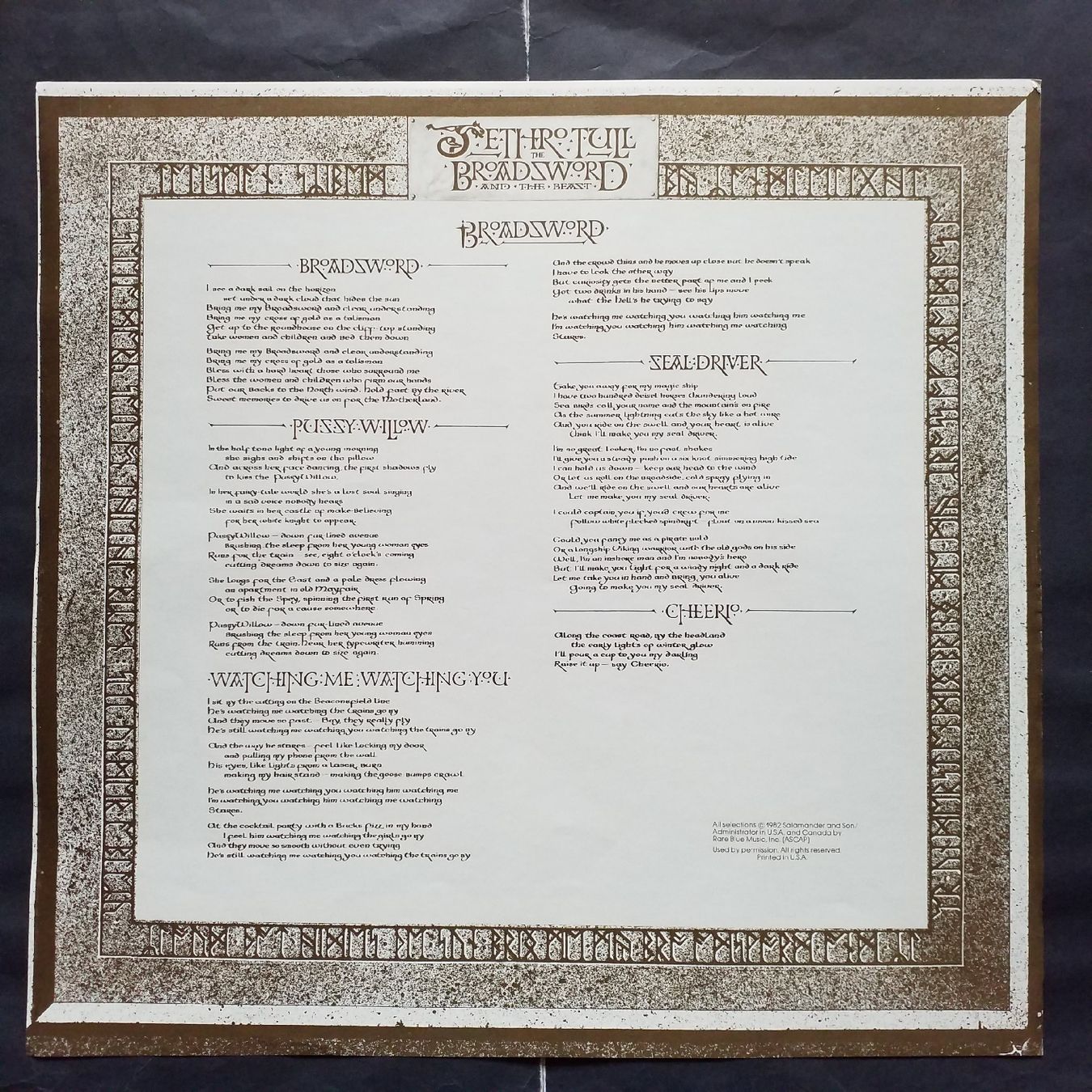 Dischi in vinile: JETHRO TULL, the broadsword, original master recording - NEW – Nuovo (secondo la descrizione) da Yverdon-les-Bains venduto da Jacotreut 4