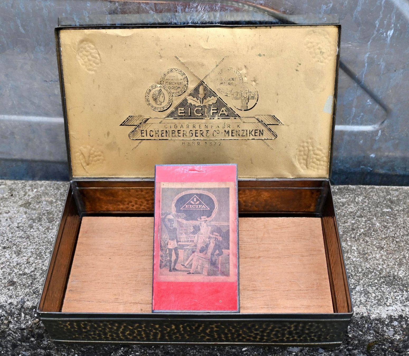 Dosen: antik Zigarrendose EICIFA Eichenberger Cigarrenfabrik + Scha – Gebraucht aus Pfaffhausen von mono_rec 1