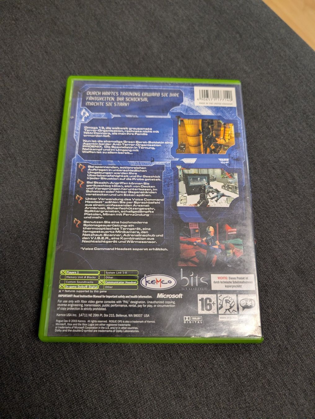 Giochi: Rogue ops Microsoft xbox – Usato da Giubiasco venduto da Ticinerd 1