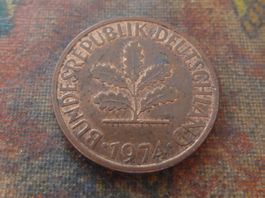 DEUTSCHLAND 2 Pfennig 1974