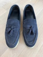 Loafer Scarosso Wildleder blau gr. 38