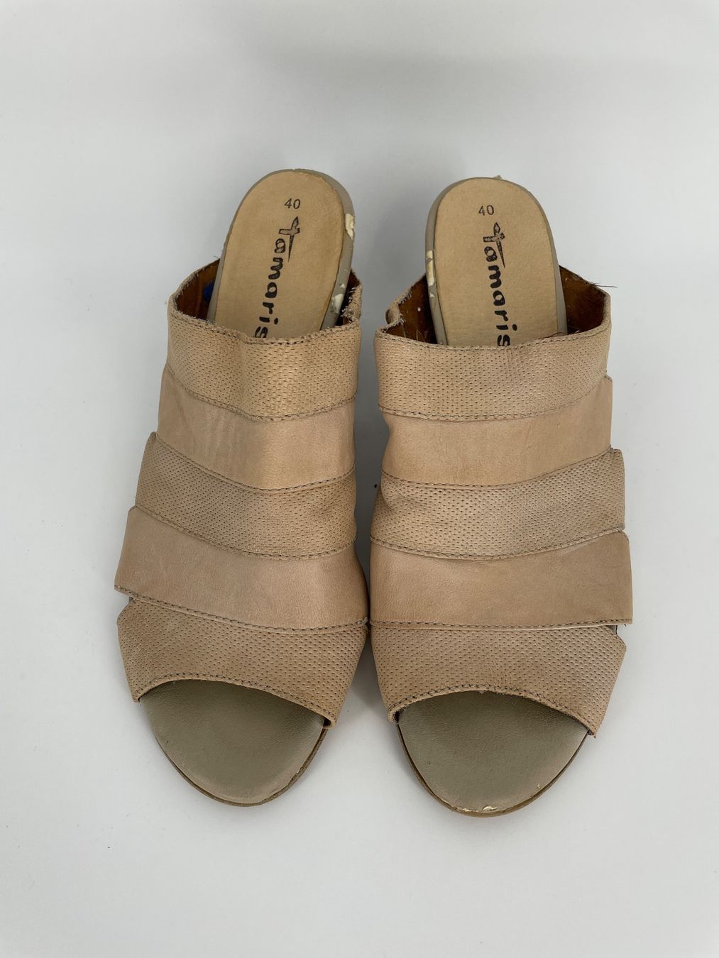 Tamaris Scarpe da donna: Tamaris Sandaletten Leder Gr. 40 – Difettoso da Auenstein venduto da moin. 1