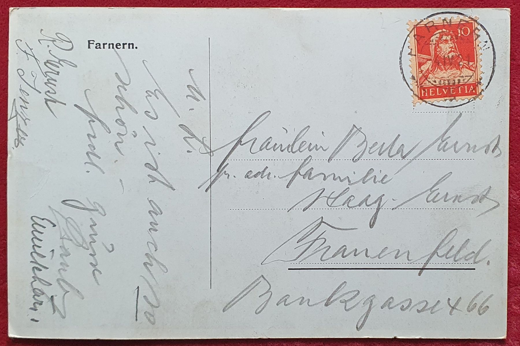 Cartoline postali: Farnern 1921 - 4 Ansichten – Usato da Kreuzlingen venduto da Rschweiz1 1