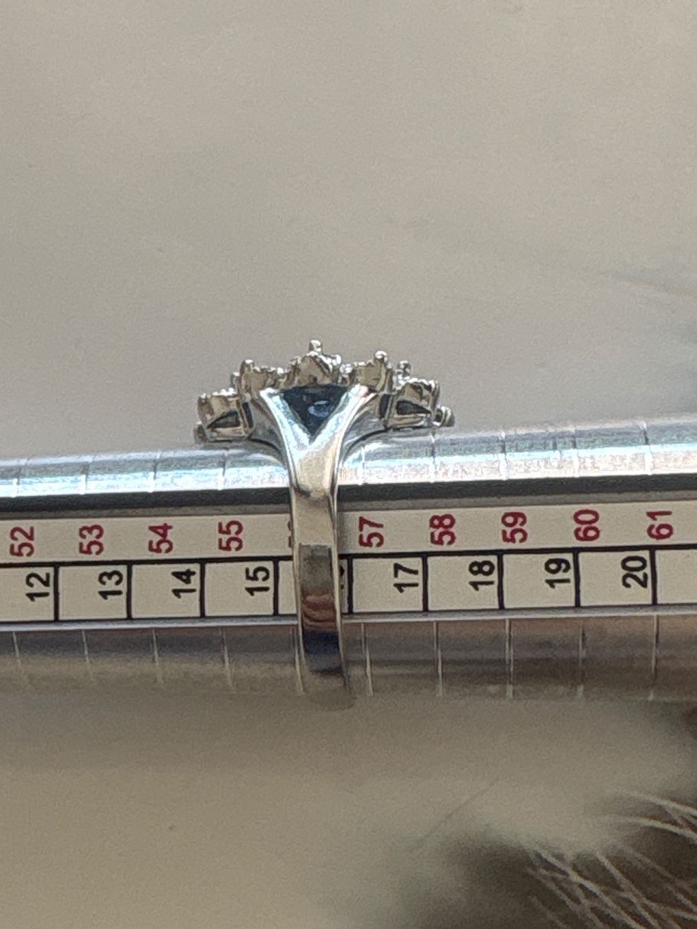 Ringe: Luxus Elegante Gr.18/8 Ring Farbe: Silber /blau – Neu (gemäss Beschreibung) aus Biel-Bienne von Roserosse13 7