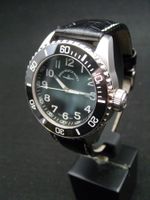 Neue, ungetragene Zeno watch Diver Ceramic Quartz black