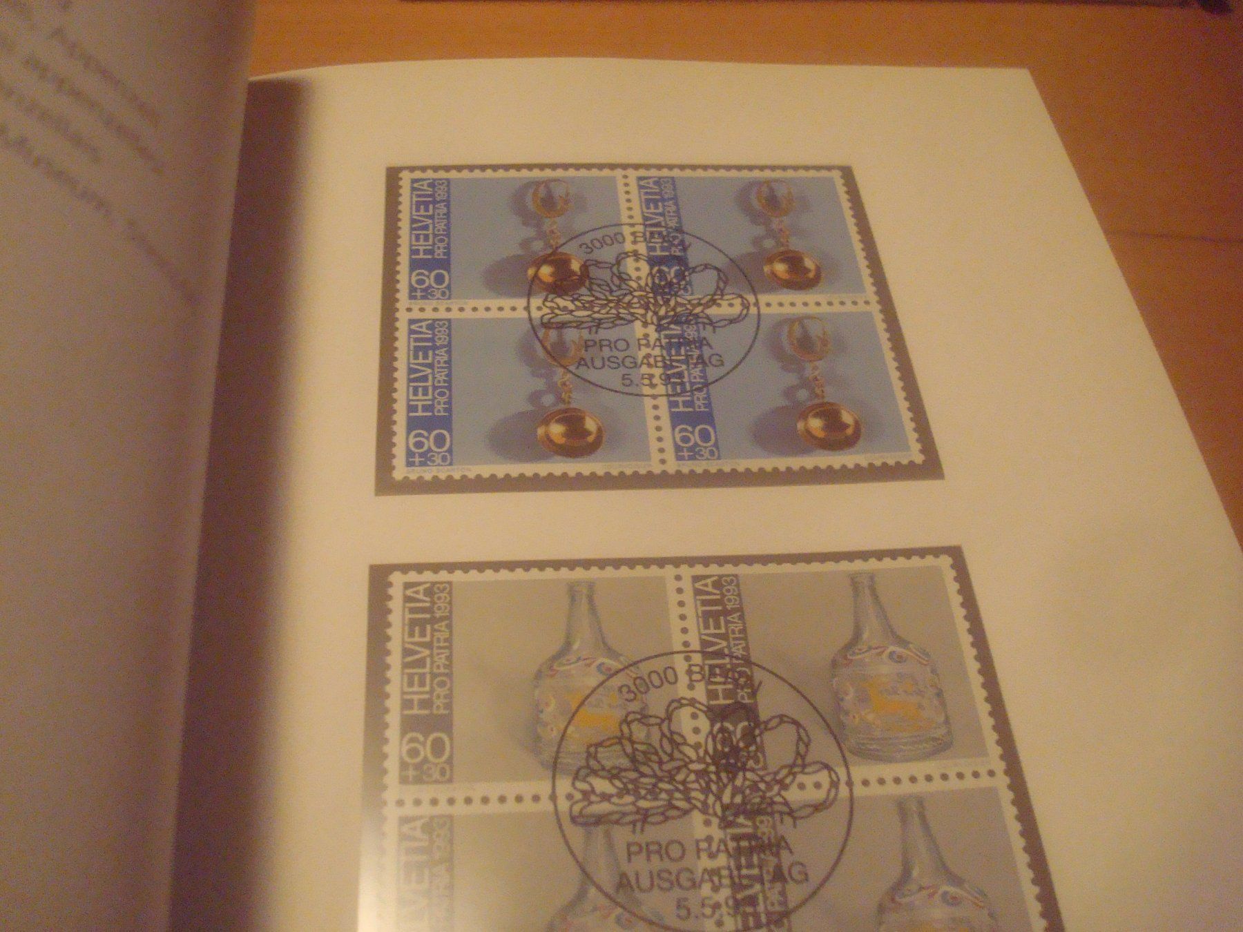 Alle Briefmarken: CH 1993 Jahresbuch mit 4er Blocks – Gebraucht aus Gordola von Polentaefung 6